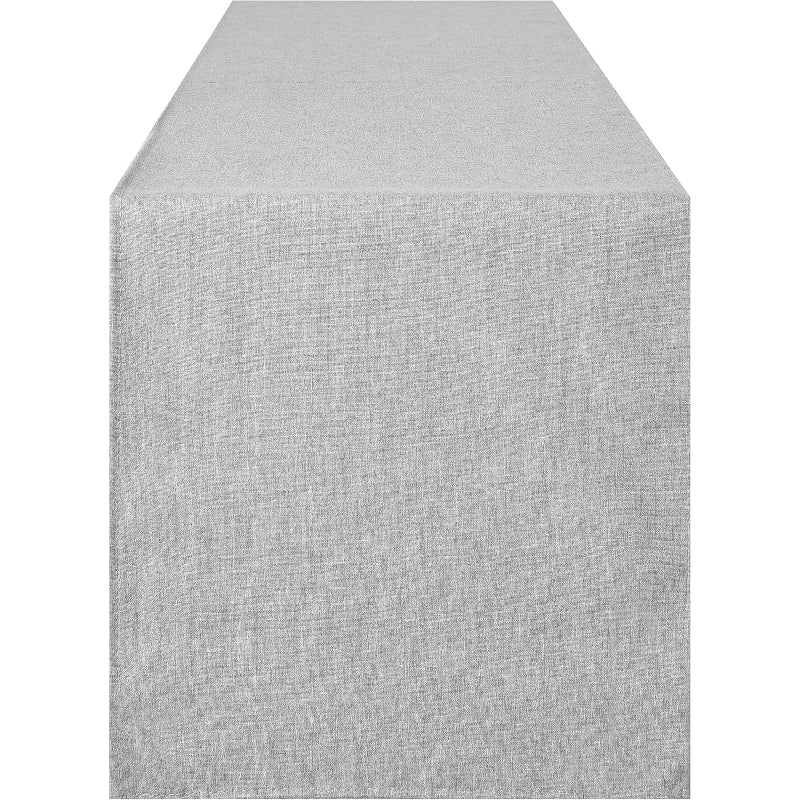 Farmhouse‑Style Grey Cotton Table Runner