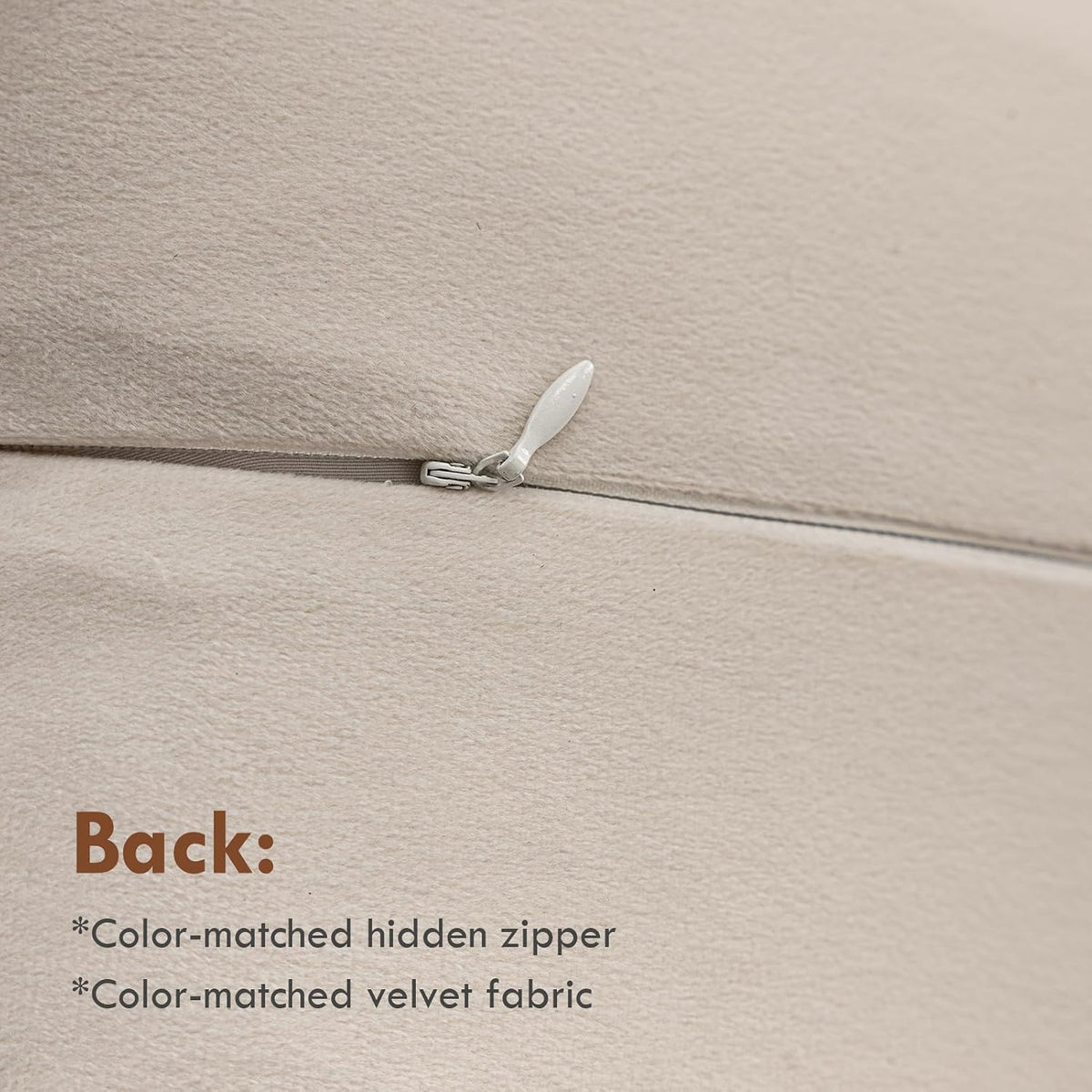 Beige‑White Chenille Woven Pillow Covers
