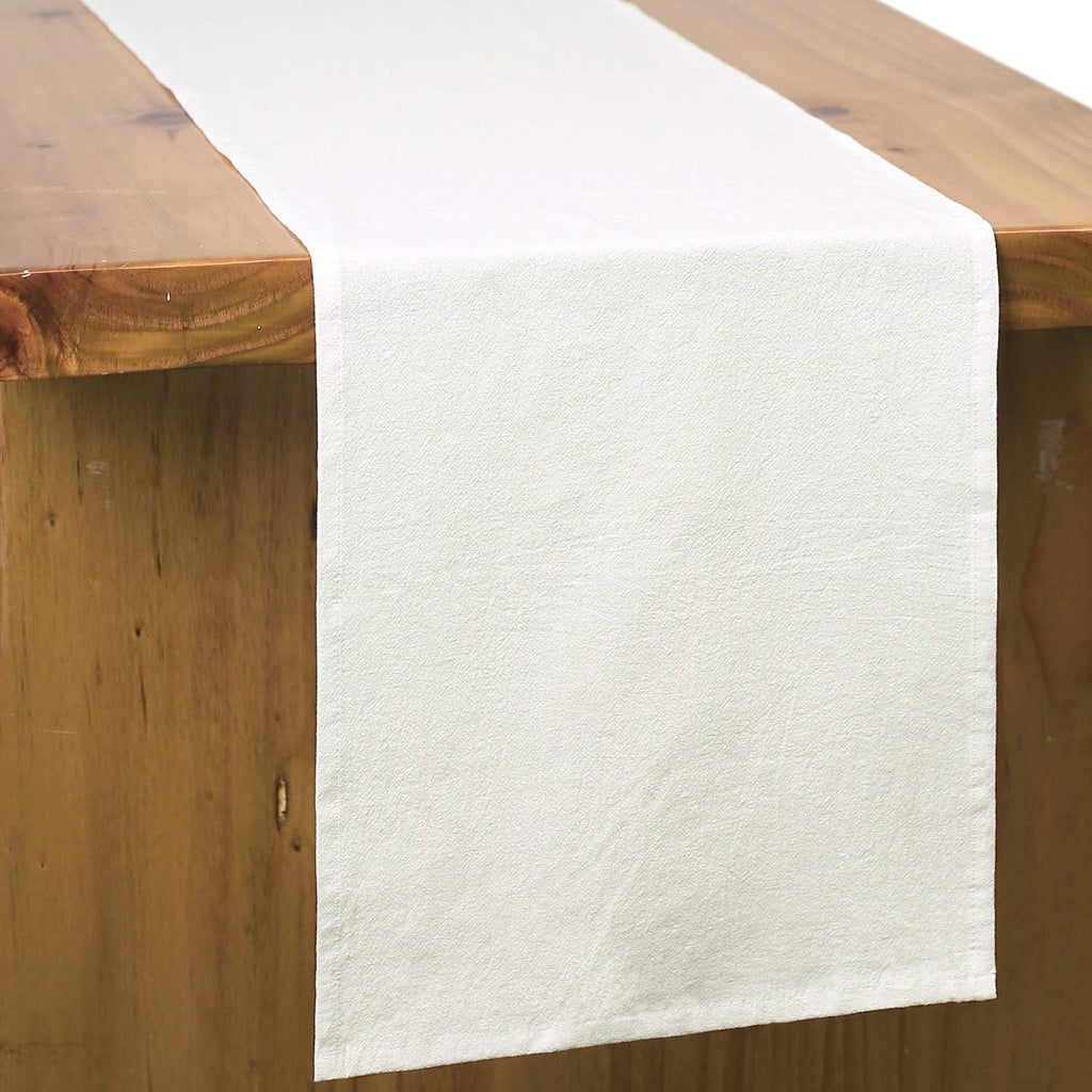 Long White Decorative Table Runner