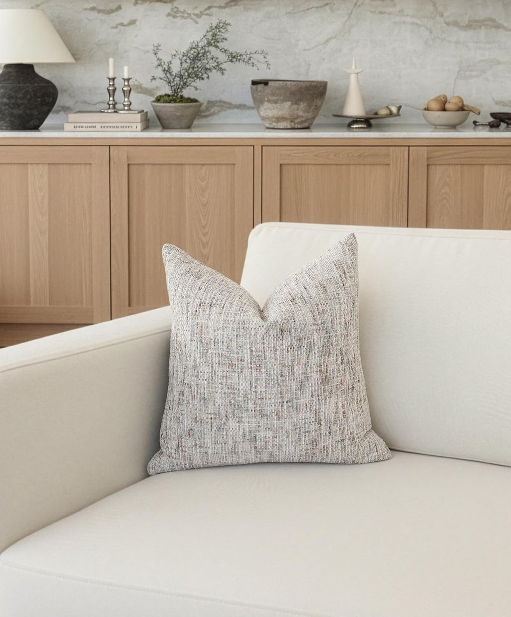 Boho Chenille Woven Neutral Pillow Covers