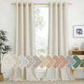 Natural Linen Light‑Filtering Window Drapes