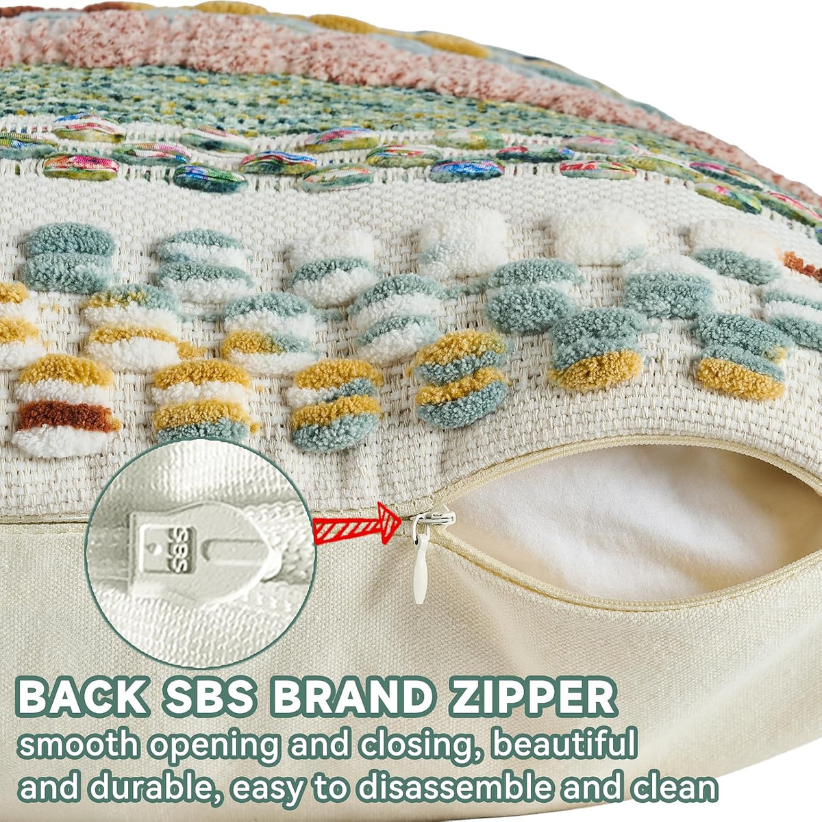 Boho Tufted Chenille Pillow Covers