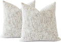 Boho Chenille Woven Neutral Pillow Covers
