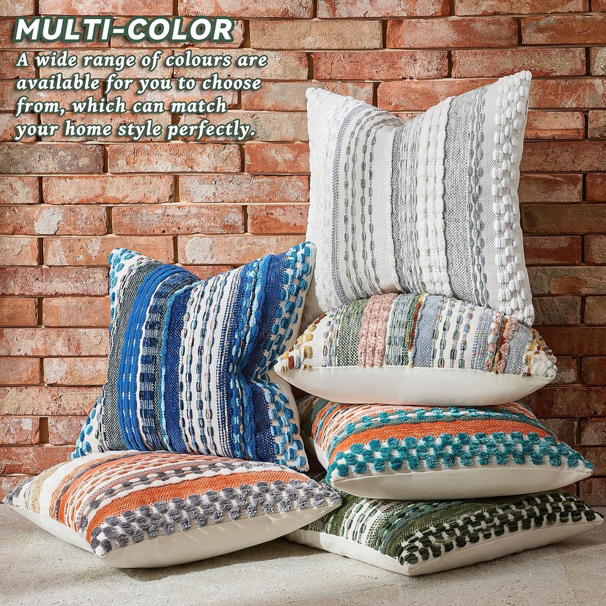 Boho Tufted Chenille Pillow Covers