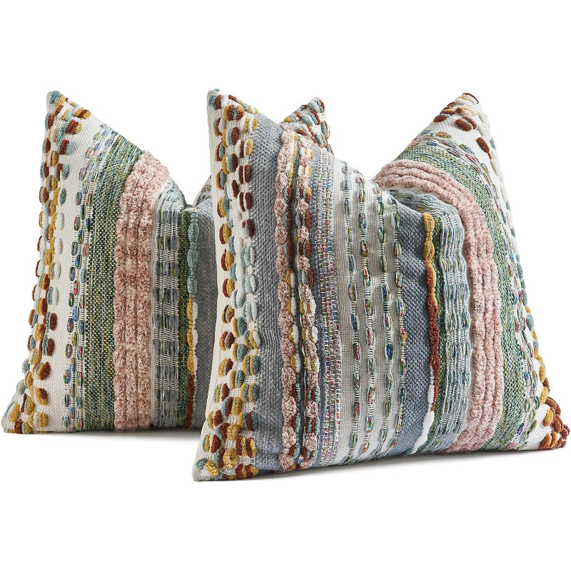 Boho Tufted Chenille Pillow Covers